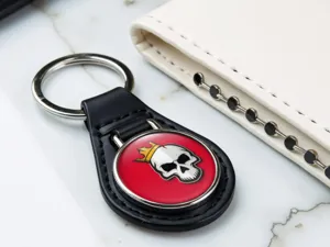 Personalized Keychains Design Force Leather Touch